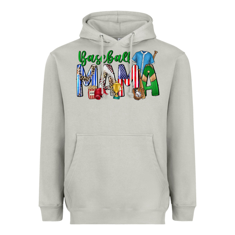 Baseball Mama Heavyweight Hoodie by CowhideDigitalArt | Teevron