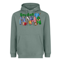 Sage baseball mama Heavyweight Hoodie - CowhideDigitalArt