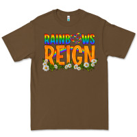 Cacao LGBTQ+ Rainbows Reign Premium Tee - BundleAndBundleShop