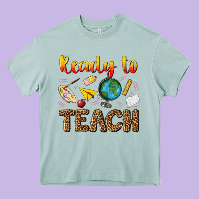 Ready To Teach Heavy Core Tee Designed By Nancycooperartshop