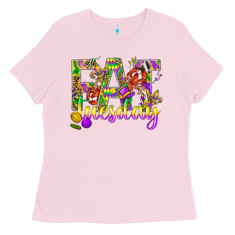 Mardi Gras Fat Tuesday Ladies Tee by BundleAndBundleShop | Teevron
