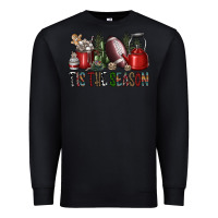Black tis the season Premium Sweatshirt - SublimationCraftShop