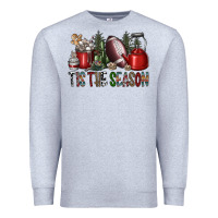 Heather Grey tis the season Premium Sweatshirt - SublimationCraftShop