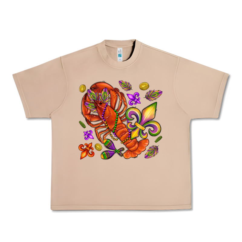 Crawfish And Fleur De Lis Urban Heavy Tee by NancyCooperArtShop | Teevron