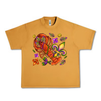 Peanut Butter Crawfish and fleur de lis Urban Heavy Tee - NancyCooperArtShop