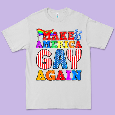 Make America Gay Again Premium Tee Designed By Bundleandbundleshop
