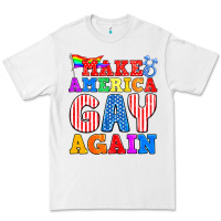 White Make America Gay Again Premium Tee - BundleAndBundleShop