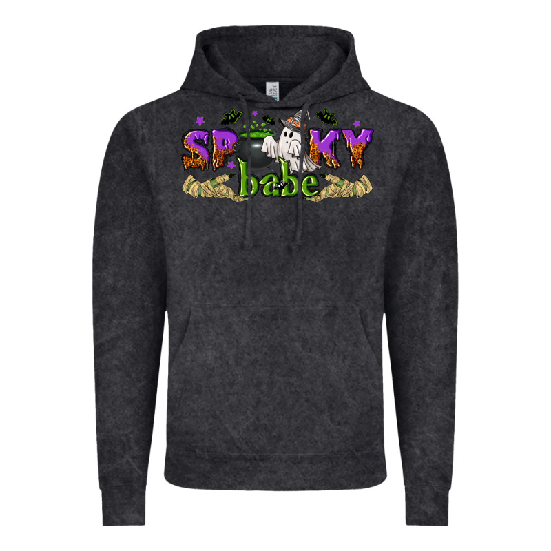 Spooky Babe Halloween Vintage Hoodie by NancyCooperArtShop | Teevron