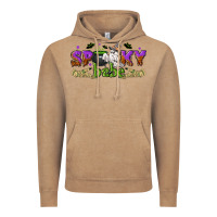 Vintage Coffee spooky babe halloween Vintage Hoodie - NancyCooperArtShop