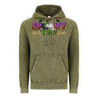 Vintage Olive spooky babe halloween Vintage Hoodie - NancyCooperArtShop