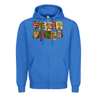 True Royal Merry Vibes Zipper Hoodie - FaDigitalArtStudio