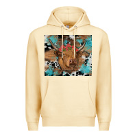Pina Colada western roses cow Premium Hoodie - RanaPortraitStore