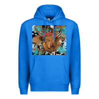 True Royal western roses cow Premium Hoodie - RanaPortraitStore