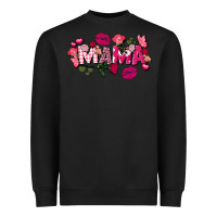 Black Valentine's Day mama Heavyweight Sweatshirt - FaDigitalArtStudio