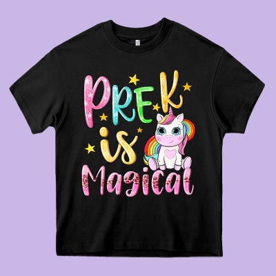 Pre K Is Magical Heavy Core Tee Designed By Nancycooperartshop