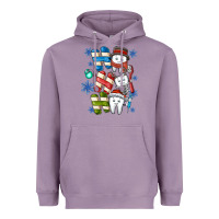 Lavender ho ho ho teeth Heavyweight Hoodie - CowhideDigitalArt