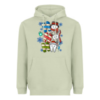 Matcha ho ho ho teeth Heavyweight Hoodie - CowhideDigitalArt