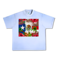 Grape Ice Mexican and Puerto Rico flag Urban Heavy Tee - texasbilliewilder