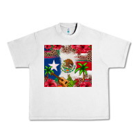 Lunar Rock Mexican and Puerto Rico flag Urban Heavy Tee - texasbilliewilder