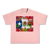 Salmon Mexican and Puerto Rico flag Urban Heavy Tee - texasbilliewilder