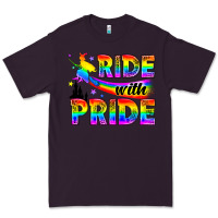 Plum Western LGBTQ+ Ride With Pride Premium Tee - BundleAndBundleShop