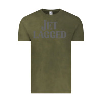Vintage Olive jet lagged cute world traveler & funny vacation pullover hoodie Vintage Tee - linhVisuals