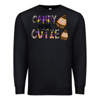 Black Candy Corn Cutie Premium Sweatshirt - CowhideDigitalArt