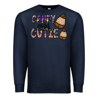 Navy Candy Corn Cutie Premium Sweatshirt - CowhideDigitalArt