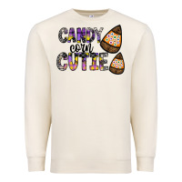 Sandshell Candy Corn Cutie Premium Sweatshirt - CowhideDigitalArt