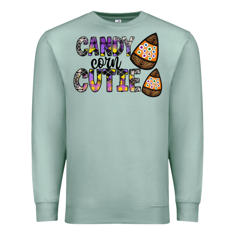 Candy Corn Cutie Premium Sweatshirt by CowhideDigitalArt | Teevron