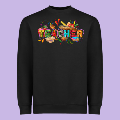 Cinco De Mayo Teacher Heavyweight Sweatshirt Designed By Fadigitalartstudio