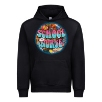 Black western groovy school nurse Urban Hoodie - BarkalooDesign