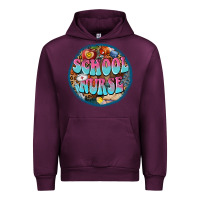 Mauve Wine western groovy school nurse Urban Hoodie - BarkalooDesign