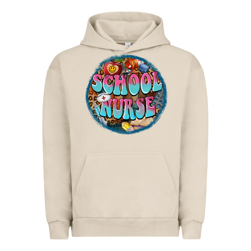 Western Groovy School Nurse Urban Hoodie by BarkalooDesign | Teevron