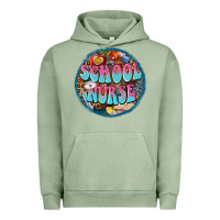 Pigment Oil Green western groovy school nurse Urban Hoodie - BarkalooDesign