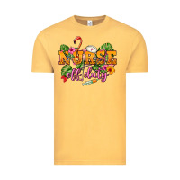 Vintage Mustard Nurse off duty Vintage Tee - NancyCooperArtShop