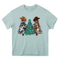 Arona cowhide with gemstones trees Heavy Core Tee - MaliasSmallBusiness