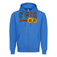 True Royal coffee please western doodle letters Zipper Hoodie - FaDigitalArtStudio
