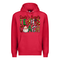 Cardinal Santa's Favorite Tennis Coach For Christmas Premium Hoodie - FaDigitalArtStudio