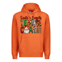 Carrot Santa's Favorite Tennis Coach For Christmas Premium Hoodie - FaDigitalArtStudio