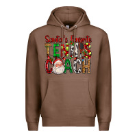 Chestnut Santa's Favorite Tennis Coach For Christmas Premium Hoodie - FaDigitalArtStudio