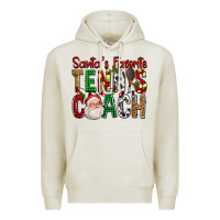 Santa's Favorite Tennis Coach For Christmas Premium Hoodie | Teevron