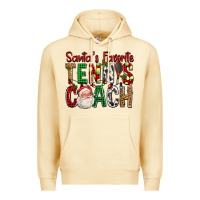 Pina Colada Santa's Favorite Tennis Coach For Christmas Premium Hoodie - FaDigitalArtStudio