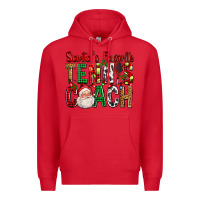 Red Santa's Favorite Tennis Coach For Christmas Premium Hoodie - FaDigitalArtStudio