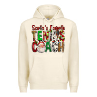Tofu Santa's Favorite Tennis Coach For Christmas Premium Hoodie - FaDigitalArtStudio