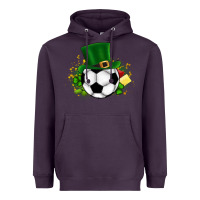 Plum Football Ball Heavyweight Hoodie - CowhideDigitalArt