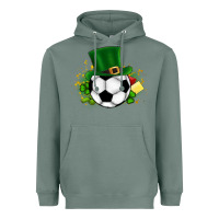 Sage Football Ball Heavyweight Hoodie - CowhideDigitalArt