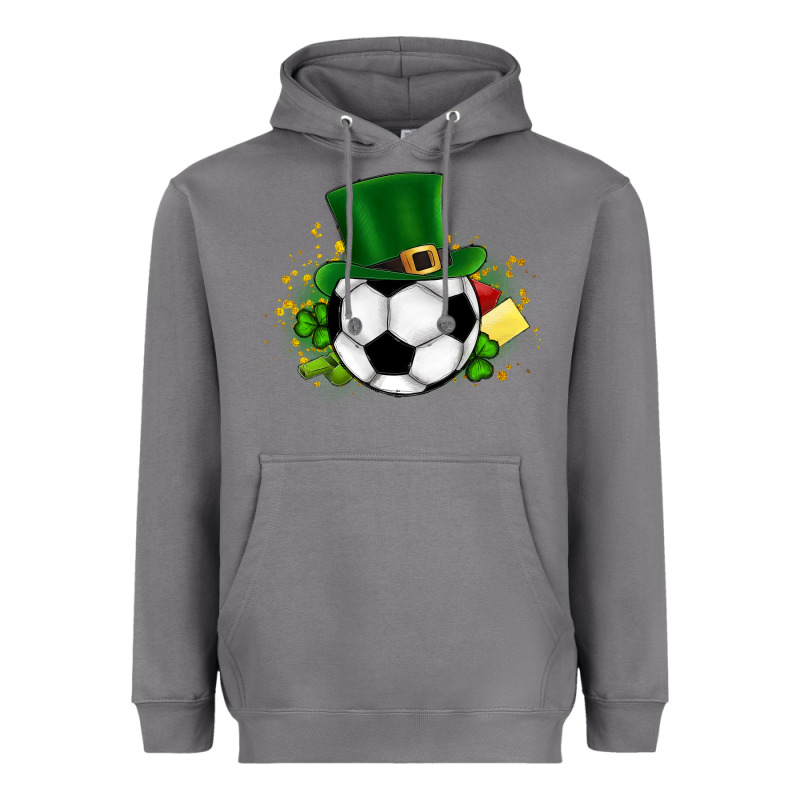 Football Ball Heavyweight Hoodie by CowhideDigitalArt | Teevron