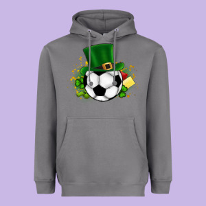 Football Ball Heavyweight Hoodie Designed By Cowhidedigitalart
