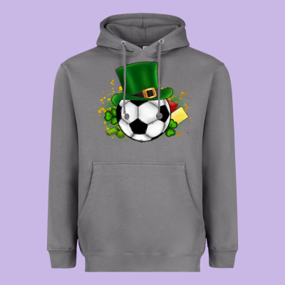Football Ball Heavyweight Hoodie Designed By Cowhidedigitalart